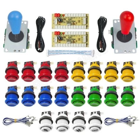 2 Player Zero Delay Kit Mando Arcade Usb Encoder To Pc Rasberry