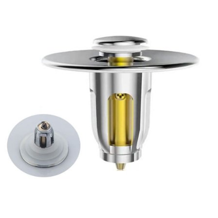 Universal Pop Up Aftapning 24-38mm, Rustfrit Stål Anti-Tilstopning Drænfilter, til Køkkener og Badeværelser