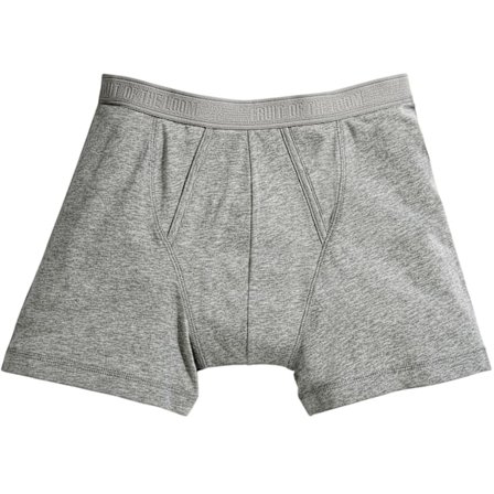 Fruit Of The Loom Klassiska boxer för män (paket med 2) Light Light Grey Marl M
