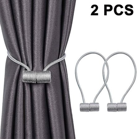 2 stk magnetiske gardinholdere Gardinklips Tau Bakover Gardinholdere Spener Gardinholdere Til Hjemmedekorasjon Kafé Kontor