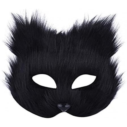Maske Halloween Ræv Maske Cosplay Kostume Halv Ansigt Dyr Pels Fest Jul Øje Katte Masker Påske Halv-Ansigt Masker