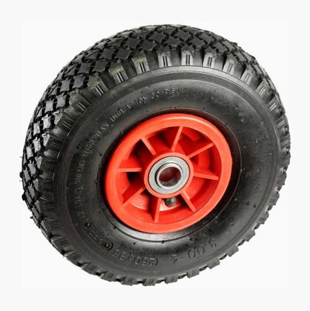 Biltema - Luftgummihjul 255 mm, Komplett med Polypropenfelg, Slang og Dekk - Passer til Sekketralle 15-384