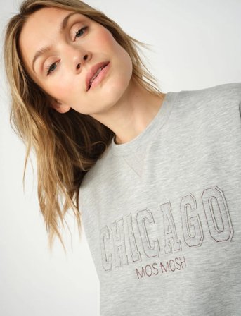 MOS MOSH Mmrenzi O-Ls Sweatshirt - Grey - M