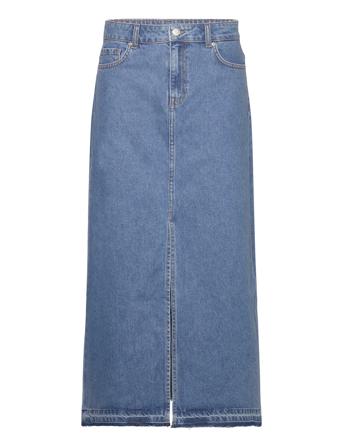 Entarsier Skirt 6863 Lång Kjol Blue Envii