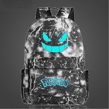 Uusi Pokémon-reppu, valaiseva koululaukku pojille, tytöille, opiskelijoille, matkareppu, vedenpitävä, kulutusta kestävä Mochilas