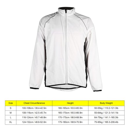 Tuulenpitävä vedenpitävä pyöräilytakki ulkoiluun