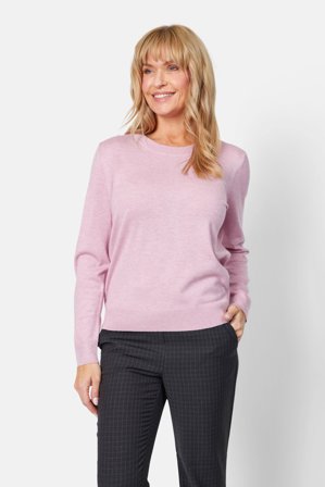 BRANDTEX - Langærmet Strik - Rosa