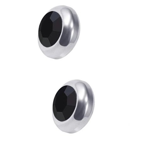 Biomagnetiske øreringe til vægttab - Sort