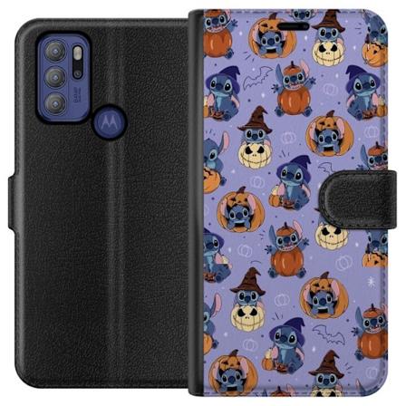 Motorola Moto G60S Tegnebogsetui Stitch halloween