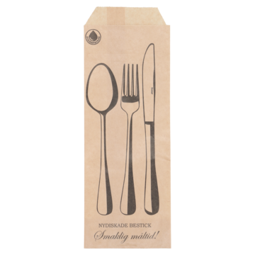 Bestikkpose Brun 90x250mm