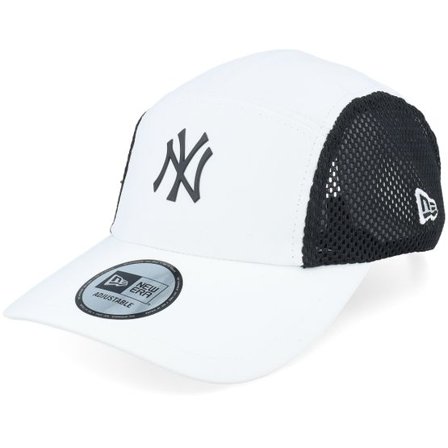 New Era - MLB Vit 5panel Keps - New York Yankees Poly Runner White/Black 5-Panel @ Hatstore