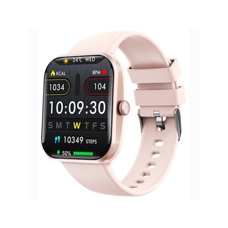 Smartklokke med hjertefrekvensovervåking, blodtrykk og temperatur, varslingssending og ikke-invasiv blodsukkermåling