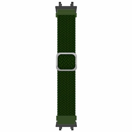 Amazfit T-Rex 3 armband Elastiskt klockarmband i vävt tyg som ersätter klockarmbandet med stötskyddad kontakt - Militärgrön