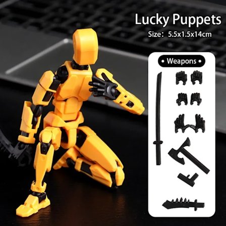 Titan 13 Action Figur T13 Model Figurer 3D Printet Multi-leddet Bevægelig Lucky 13 Action Figur Nova 13 Action Figur Dummy