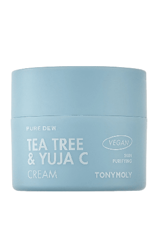 Tony Moly Pure Dew Tea Tree & Yuja C Purifying Cream Dagcreme Unisex 50 ML