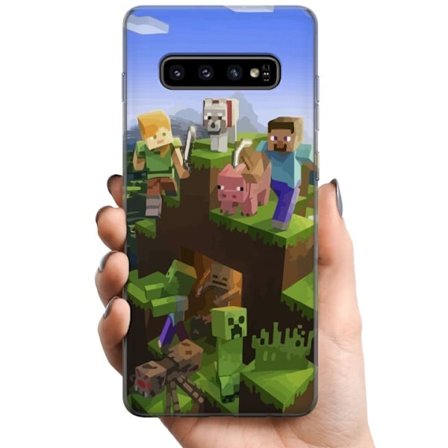 Yhteensopiva Puhelinkuori Samsung Samsung Galaxy S10+ MineCraft