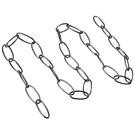 1M Tykk Kjede for Vintage Lysekrone Hengelampe Hengelampe Armatur Farge: Svart Bred avstand: 1,7 cm lang avstand: 3,7 cm tykk: 2,8 MM totalt