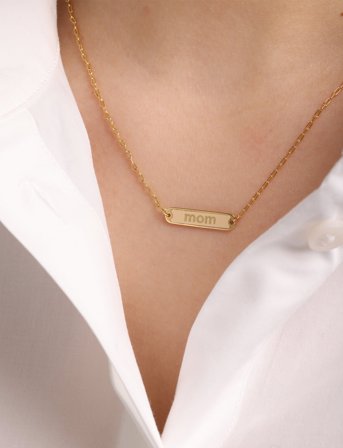 Design Letters Vip Candy Tag Necklace (Zimula) - Beige - ONE SIZE