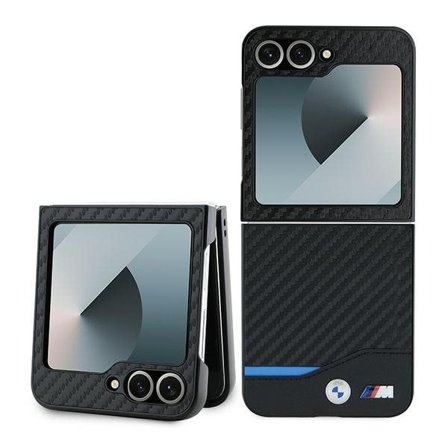 BMW Carbon Blue Line Fodral till Samsung Galaxy Z Flip 6 - Svart