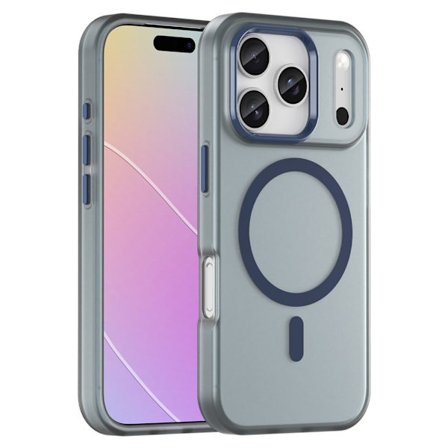 SKALO iPhone 17 Pro Matt Translucent Hybrid Skal - Mörkblå