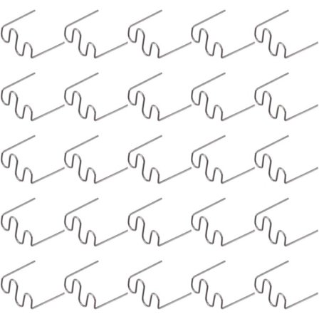 500 stk Sveisetråd Varmsveisemaskin Plast Sveising Varmsveisepistol Bil Auto Bumper Reparasjon Forhåndskutte Bølgeklammer 0,8 mm, KoleZy