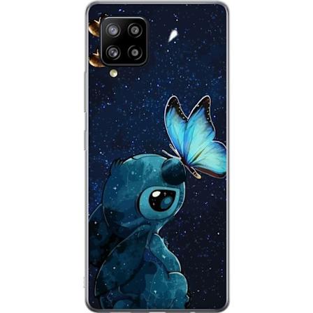 Samsung Galaxy A42 5G L pin kyv kuori Stitch perhonen