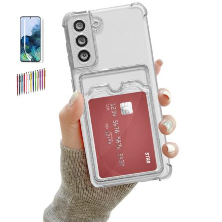 Samsung Galaxy S22 5G - Korttikotelo Suoja Läpinäkyvä