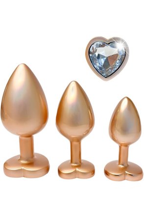 Gleaming Love Pearl Plug Set Gold