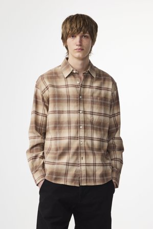 NN.07 Deon 5465 Hemd Herren Braun Bio-Baumwolle