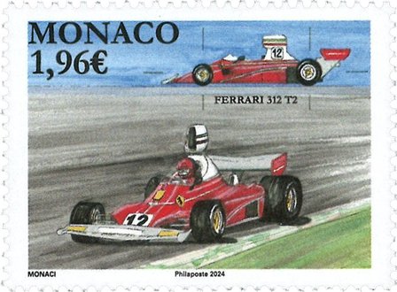 Monaco - Ferrari 312 T2 - Postfrisk frimærke