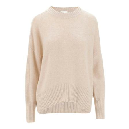Allude, Round-neck Knitwear Beige, Dames, Maat:S