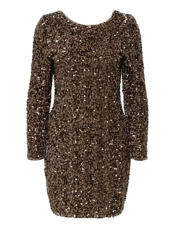 ONLY | Onlconfidence L/S Deep Sequins Dressjrs. | L