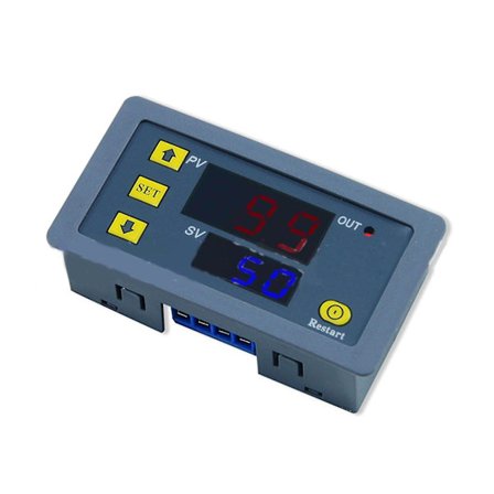 110v-220v LED Digital Timer Forsinkelsesrelæ Justerbar Timer Kontrolkontakt