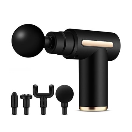 Massagepistol för djup vävnad – Portabel massagepistol med 5 hastigheter – Muskelmassagepistol handhållen massageapparat för axlar, kropp och 