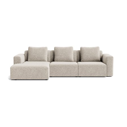 Como chaiselong sofa, venstrevendt - Genesis Grå/Beige - 286x155x83 - Sofa, chaiselong