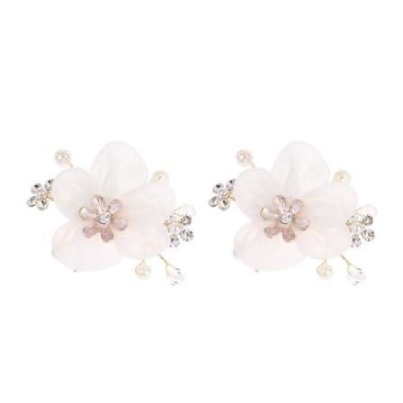 2PCS Skodekorationer Rhinestone Sko Clip D