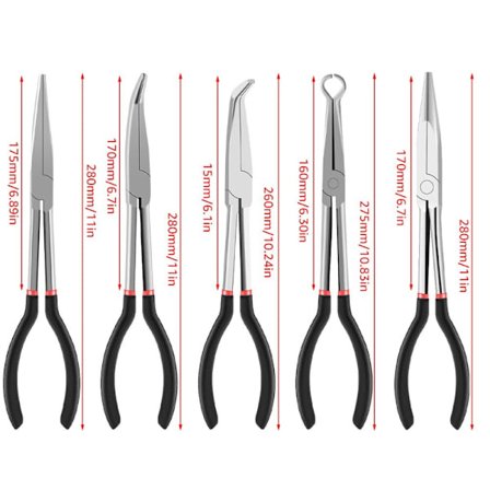 Langnæsetang Lige tænger 5 STK 5 STK