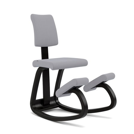 Varier Furniture Variable Plus - Grey Polyester - Black base