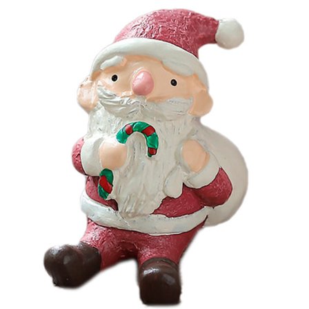 Julepynt i resin for akvarium, Santa-dyr, DIY akvariedekor, hjemmerom, festivalhåndverk