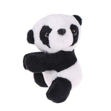 Nyhet Bedårande Finger Panda Clip Plysch 4'' Panda Clips Svart Vit Kramande Panda för Docka Gardinklämma för Pärlgardiner