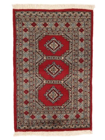 Oriental Pakistan Bokhara 2Ply Rug 77X119 Dark Red/Brown Wool, Pakistan