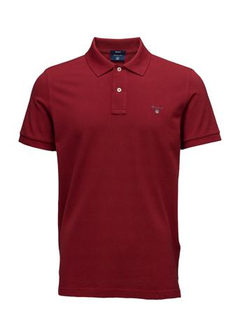 Original Pique Ss Rugger Polos Short-sleeved Punainen GANT