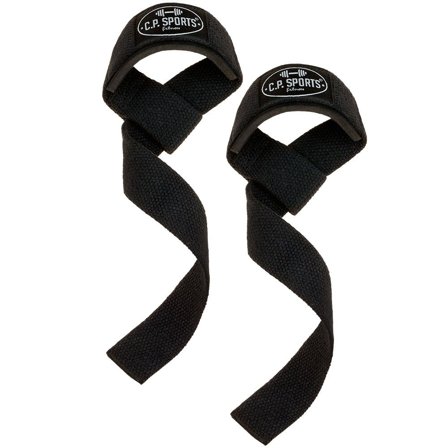 Lifting Straps & greb C.P. Sports Polstrede trækremme Sort - Bodyman.dk