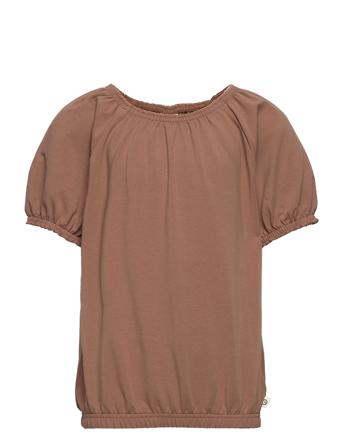 Cozy Me Bell S/S T T-shirt Brun Müsli By Green Cotton