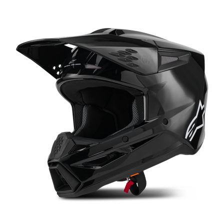Alpinestars SM3 Solid MX Helmet Black Glossy S