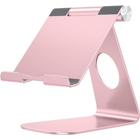 Säädettävä tablettiteline, tablettiteline pöydälle, hopea Rose gold