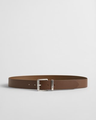 GANT - Skinnbelte med logo til herre weathered brown