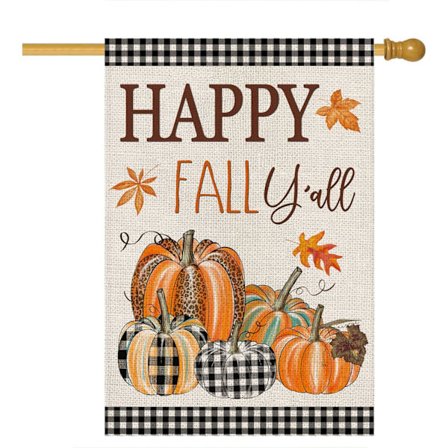 Efterårs udendørs dobbeltsidet dekorativt husflag