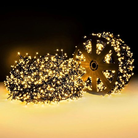 30M 1000LED Ulko-/sisäkäyttöön tarkoitettu valoketju, 8 tilaa, vedenpitävä valoketju