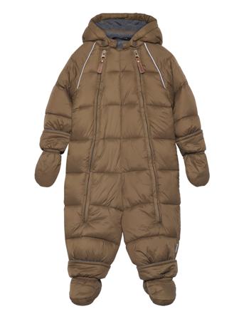 Puff Baby Suit W Acc Rec. Outerwear Coveralls Snow-ski Coveralls & Sets Khaki Green Mikk-line